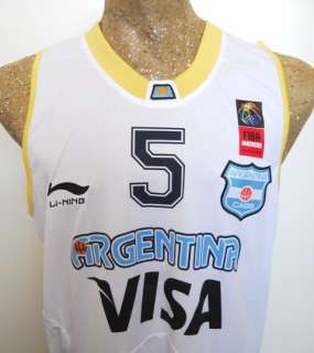 NEW 2011 /12 ARGENTINA BASKETBALL JERSEY SHIRT GINOBILI #5 SAN ANTONIO 