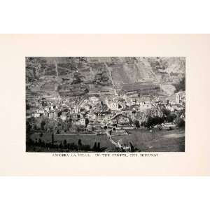 1912 Halftone Print Andorra Vella Capital Tribunal 