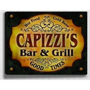  Capizzis Bar & Grill 14 x 11 Collectible Stretched 