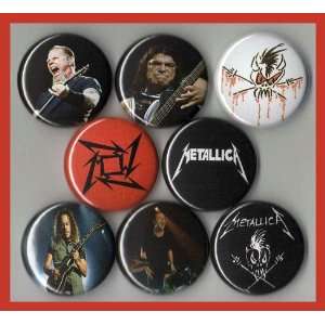  Metallica Set of 8   1 Inch Magnets: Everything Else