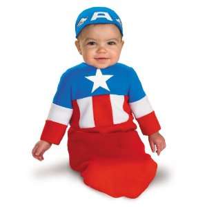   Inc Captain America Bunting Infant Costume / Red   Size 0 6 Months