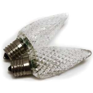  Led C9 White Replacement Bulbs   25 Lights: Home & Kitchen