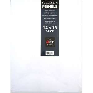  Cotton Canvas Panel 14 X 18 3 pack: Home Improvement