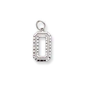  Sports Number 1 Digit Charm, White Gold: Jewelry
