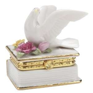 Royal Doulton Royal Albert Old Country Roses Dove Trinket Box:  
