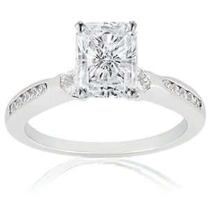 55 Radiant Cut Diamond Engagement Ring FLAWLESS CUT: VERY GOOD 14K 