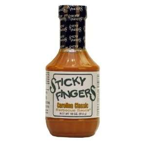 Sticky Fingers Carolina Classic BBQ Sauce (18 oz):  Grocery 