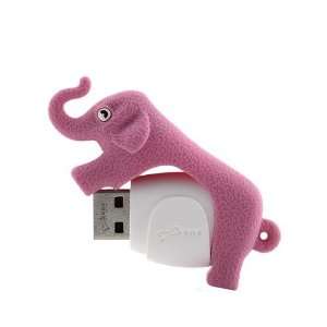   Collection 4GB USB Flash Elephant Drive, Pink: Computers & Accessories