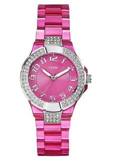 GUESS Womans Status In the Round Watch, Pink, U95198L3 091661405594 