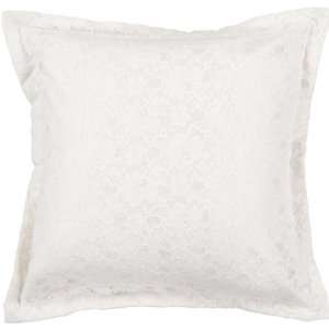  18 Winter White Modern Chic Lace Decorative Throw Pillow 