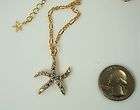 Kirks Folly Star of the Sea AB Necklace   Gold finish
