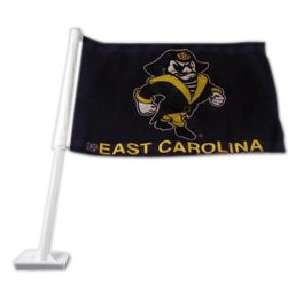  East Carolina Pirates Petey Pirate Car Flag: Sports 