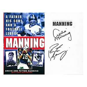   Peyton Manning Autographed / Signed Manning Book Sports Collectibles