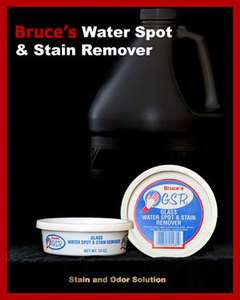 Bruces Glass Water Spot Stain Remover Cleaner GSR 10oz  