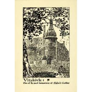   Castle Fortress Turret Oakley Art   Original Engraving