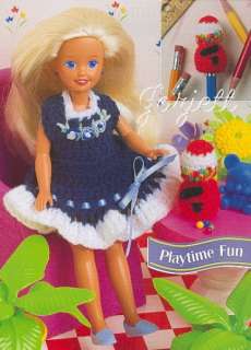 Playtime Fun, crochet patterns fit Stacie fashion doll  