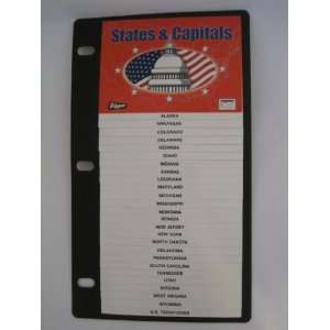   States & Capitals Notebook Insert Flip Card   By Flipper Toys & Games