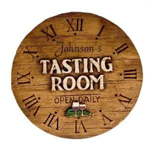  Tasting Room Personalized Clock