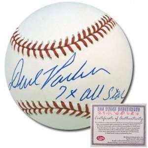  David Parker Autographed Baseball with 7x All Star 
