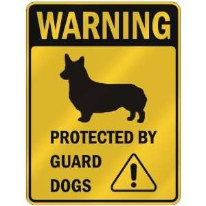 WARNING  WELSH CORGI PROTECTED BY GUARD DOGS  PARKING SIGN DOG