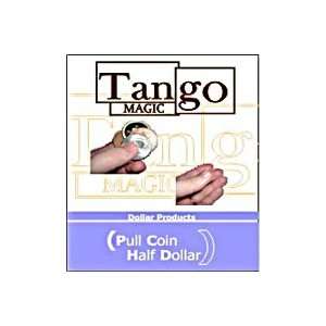   Pull Coin Half Dollar Tango Visable Money Magic Trick 
