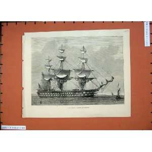   Sailing Ship H.M.S Duncan Flagship Sheerness Print