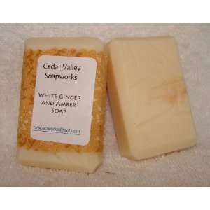  White Ginger & Amber Soap, 3 bars: Health & Personal Care