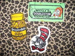 NEW VINTAGE CARTOON PATCHES CAT IN HAT PATCH 70s SPOOF  