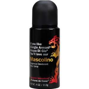    Mascolino 4oz oz Deodorant Body Spray: Health & Personal Care