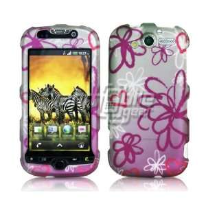  PINK SQUIGGLY FLOWERS DESIGN CASE for MYTOUCH 4G 