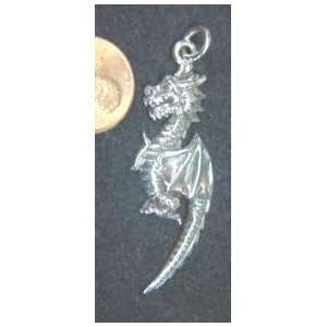   Sterling Silver Celtic Dragon Pendant Wicca Necklace: Everything Else