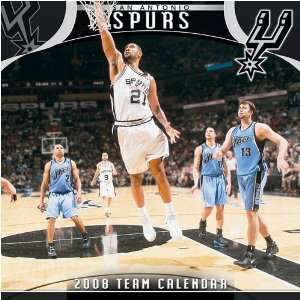   San Antonio Spurs 12 x 12 2008 NBA Wall Calendar: Sports & Outdoors