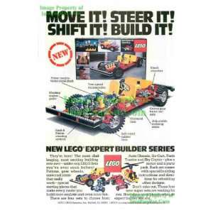 Lego Expert Builder Series: Original 1978 Print Ad: Move It! Steer It 