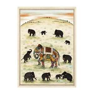   Elephant Gathering   Poster by Ramesh Sharma (20x27)