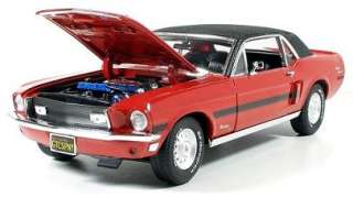 GREENLIGHT MMC 12802 06R RED 1:18 1968 FORD MUSTANG CALIFORNIA SPECIAL 