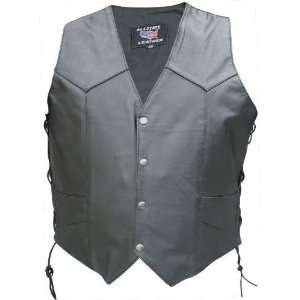    Mens Side Lace Vest w/ Leather Lined Gun Pockets Automotive