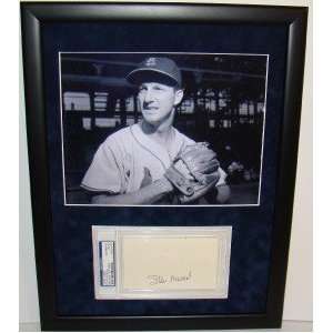   NEW Stan Musial SIGNED Framed Display Cardinals PSA