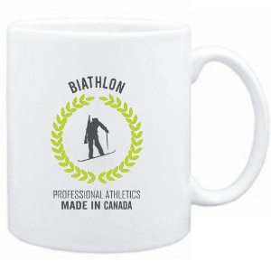    Mug White  Biathlon MADE IN CANADA  Sports