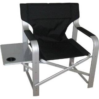 Heavy Duty Directors Chair with Side Table + Cupholder CH 1601/BLACK