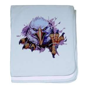  Baby Blanket Sky Blue Bald Eagle Rip Out 