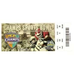  2005 Champs Sports Bowl Full Ticket Clemson Colorado 