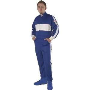  G Force 4372XLGBU GF 105 Blue X Large Single Layer Racing Suit 