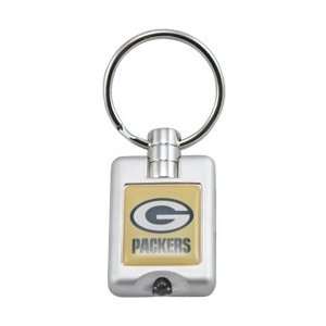  Green Bay Packers Metal Laser Light Keychain Sports 