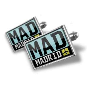 Cufflinks Airport code MAD / Madrid country: Spain   Hand Made Cuff 