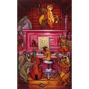   Scat Cat Beat   Disney Fine Art Giclee by Tim Rogerson: Home & Kitchen