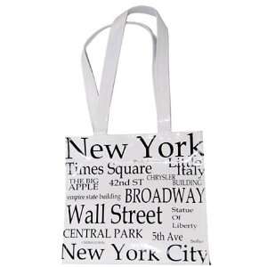  White, New York Tote Bags, New York Souvenirs