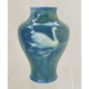   Royal Worcester Sabrinaware Vase   Swans by J Southall: Home & Kitchen