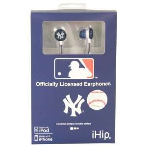    New York Yankees iHip Team Logo Head Phones: Sports & Outdoors
