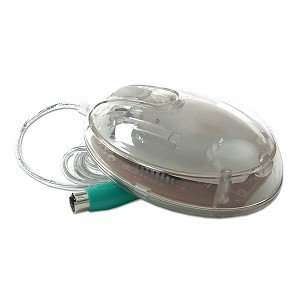    PS/2 3 Button Optical Scroll Mouse (Clear Acrylic): Electronics