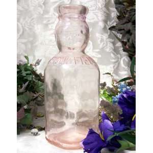  Pink Glass Baby Top Milk Bottle: Home & Kitchen